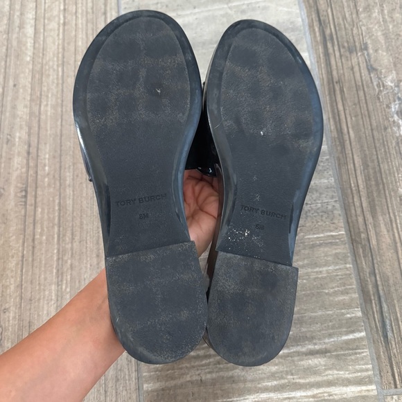 TORY BURCH Eleanor Jelly Slide Sandals In Black size 8 - Picture 11 of 13
